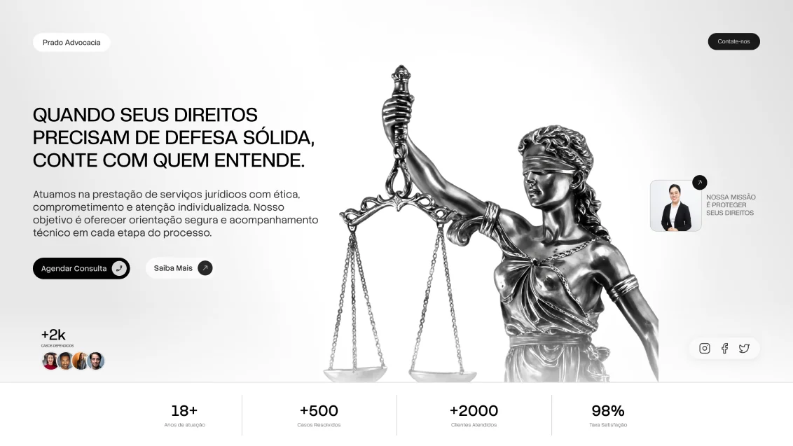 Projeto conceitual para advocia