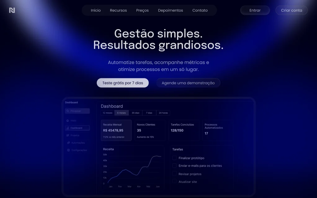 Projeto conceitual para agencia de ia